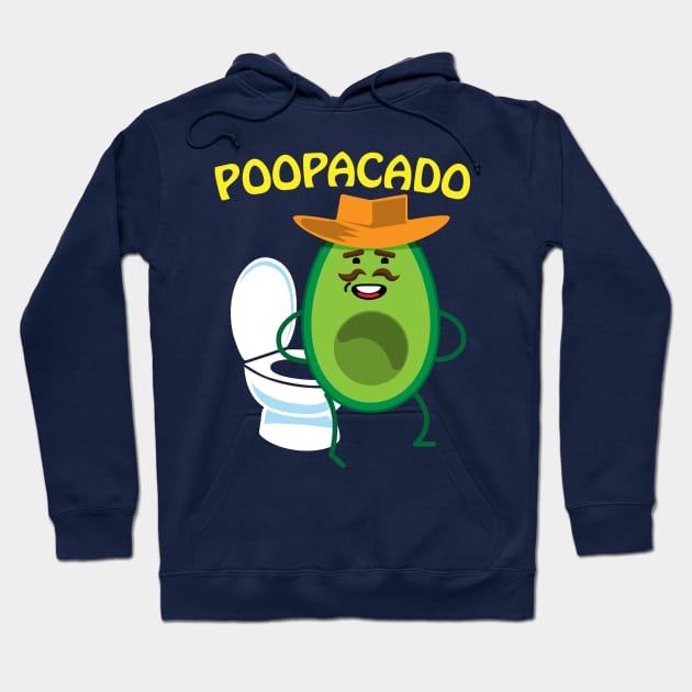 Poopacado Naughty Dad Avocado Hoodie by BraaiNinja